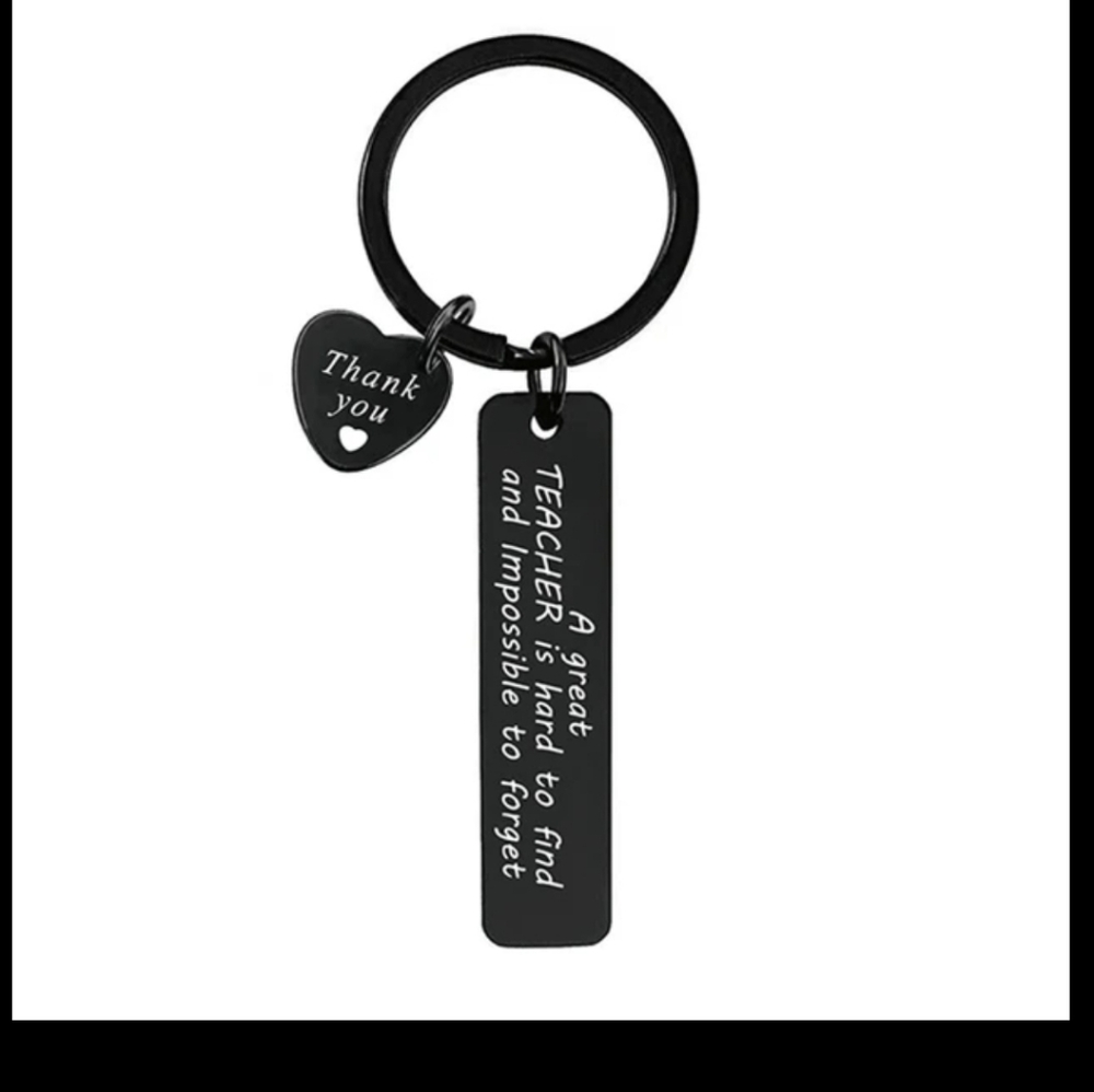 inspirational teacher keychain gift